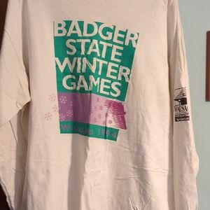 Badger State Winter Games Long Sleeve Tee - White
